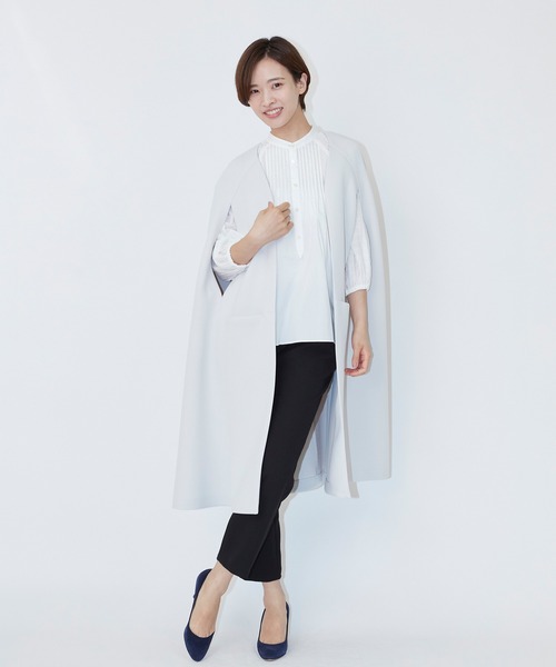 「Sono」 ノーカラージャケット 1 グレー レディース_画像4