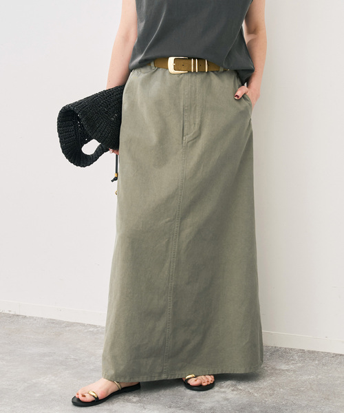 「Spick & Span」 ロングスカート 40 ベージュ レディース_画像3
