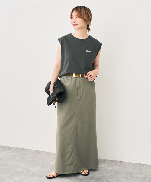 「Spick & Span」 ロングスカート 40 ベージュ レディース_画像7