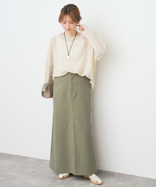「Spick & Span」 ロングスカート 40 ベージュ レディース_画像8