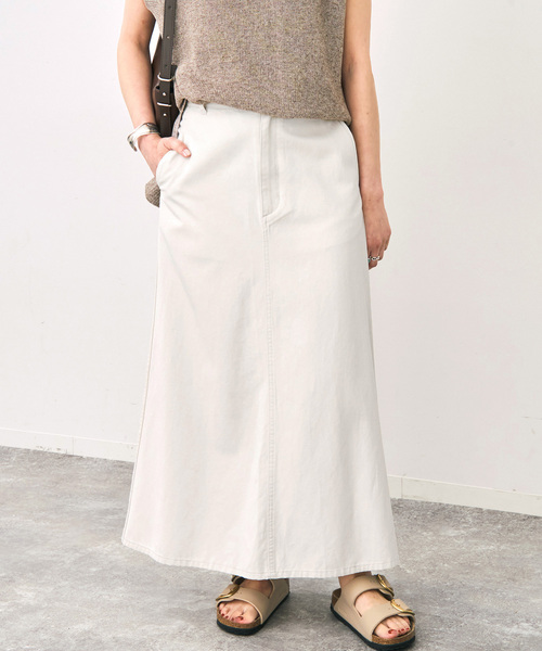 「Spick & Span」 ロングスカート 40 ベージュ レディース_画像9