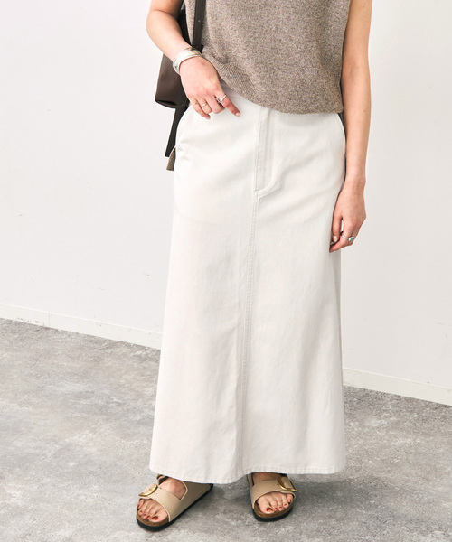 「Spick & Span」 ロングスカート 40 ベージュ レディース_画像10