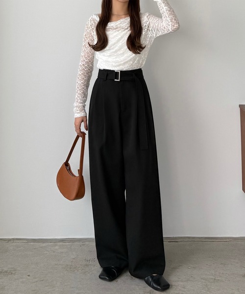 「callautia」 パンツ LARGE ブラック レディース_画像2