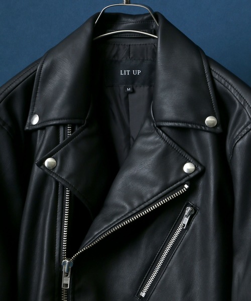 ジャケット ライダースジャケット Synthetic Leather Riders Jacket
