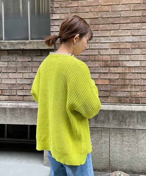 DouDou カーディガン 【一部WEB限定カラー】SSパールニット
