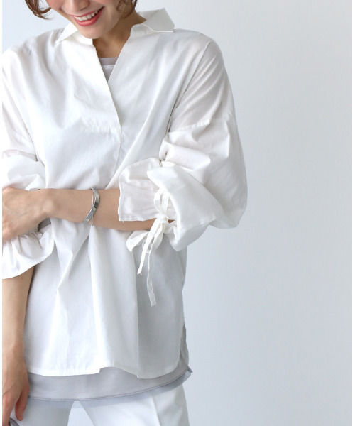 【えりりん】eume 光電子 タンクトップ➕長袖インナー FOR WINTER】8分袖インナー（えりあき広め） CK2847 :レディース トップス
