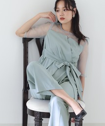 PourVous パンツドレス セットアップ パーティー 結婚式