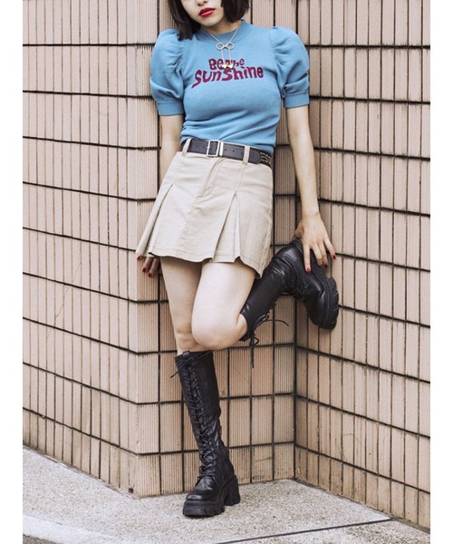 ニット セーター ライティングロゴニット レディース Right-on ニット セーター ロゴニット レディース : ZOZOTOWN