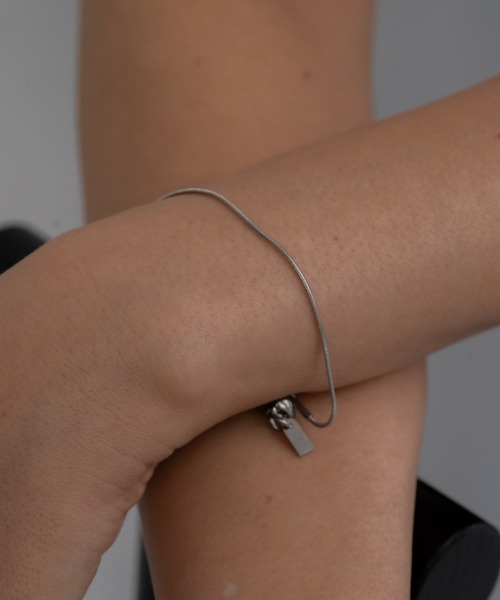 ebine ブレスレット 1mm Simple Bracelet 金属アレルギー対応