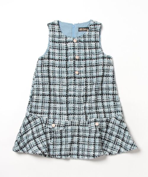 nino（ニノ） ジャンパースカート ミックスツイードジャンパースカート