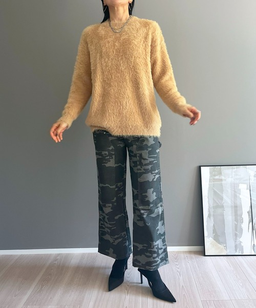 Jewelobe ニット セーター オーバーサイズシャギーニット