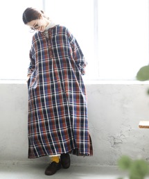 soulberry 青いチェックなワンピース　M size soulberry 青いチェックなワンピース M size - メルカリ