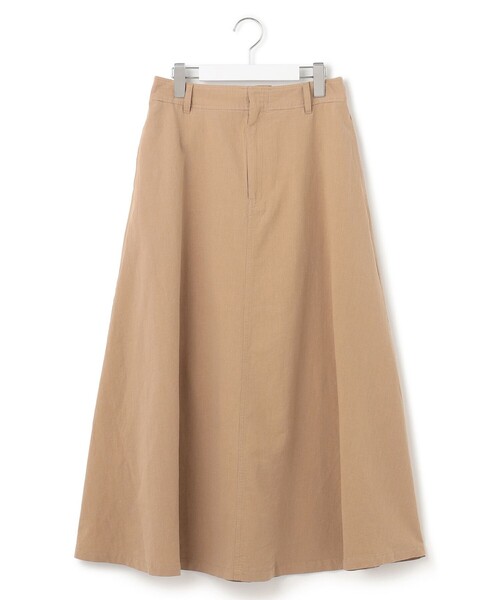 J.PRESS YORK STREET スカート 「WOMEN」ワンウォッシュリネンコットン