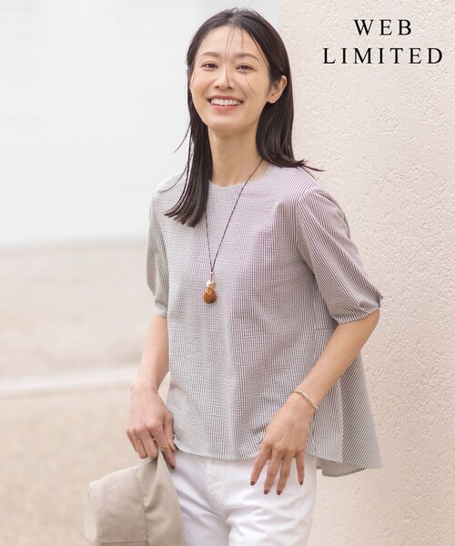 tシャツ 「WEB限定カラーあり・抗菌消臭・吸水速乾」サッカージャージー 5分袖 ペプラム カットソー レディース