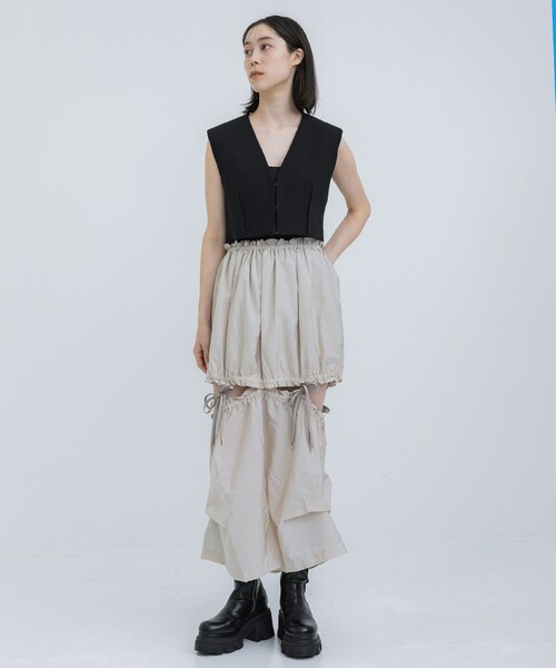 HOUGA スカート 「HOUGA/ホウガ」「STUDIOUS別注」twins skirt