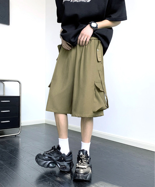 NEOS（KOKUYO） ハーフパンツ ワイドパンツ カーゴパンツ 短パン