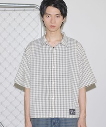 シャツ ハーフスリーブショート丈ミニチェックシャツ「UNISEX」 メンズ