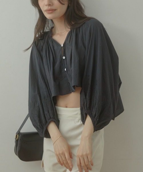 ACYM ブラウス シャツ Back long button レディース : ZOZOTOWN