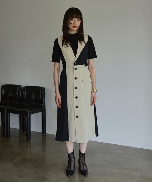 UNITED TOKYO」 サロペットスカート 1 ベージュ レディース : 83789446  