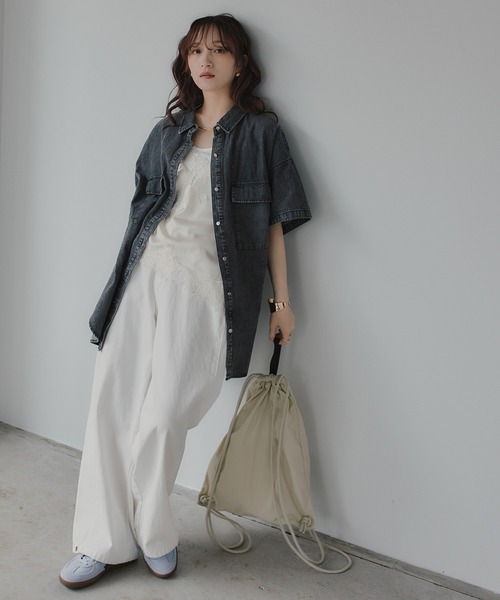 210nouve（トゥージュヌーヴ） ブラウス シャツ 半袖 ハーフスリーブ