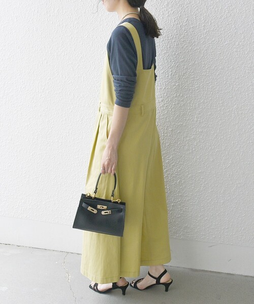 SHIPS any ジャンパースカート any:「洗濯機可能」チノ フレア