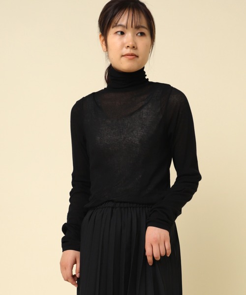 tシャツ M2289 シアーテレコタートルプルオーバー レディース