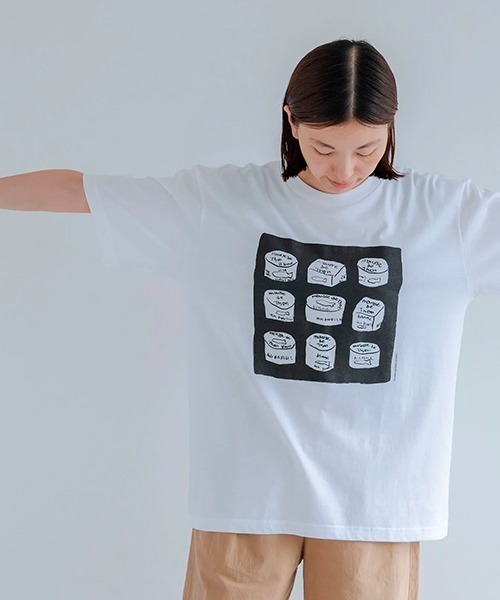 杉野ギーノス L/S T-shirt White / TXA-TENGA by Artist-