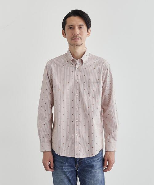 TAKEO KIKUCHI（タケオキクチ） シャツ ハットモチーフ ジャカード