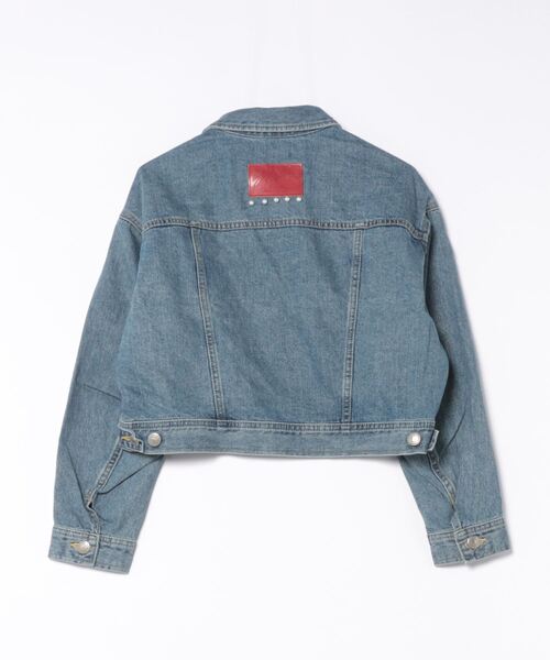 デニムジャケット gジャン SOMETHING×mk PEARL DENIM JACKET レディースの画像
