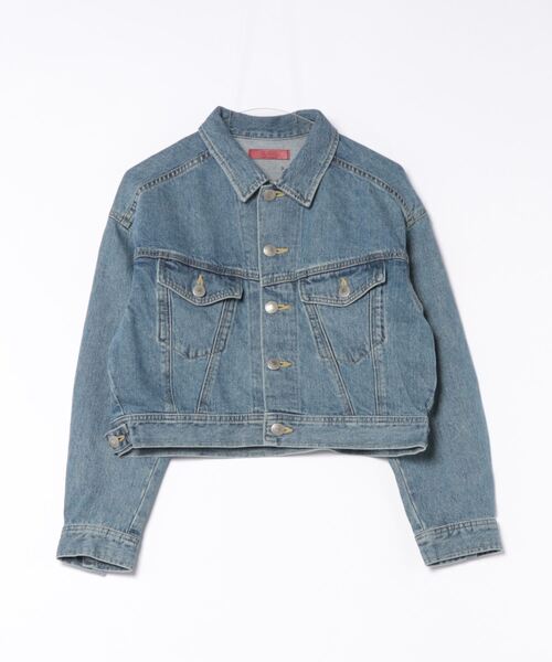 デニムジャケット gジャン SOMETHING×mk PEARL DENIM JACKET レディースの画像