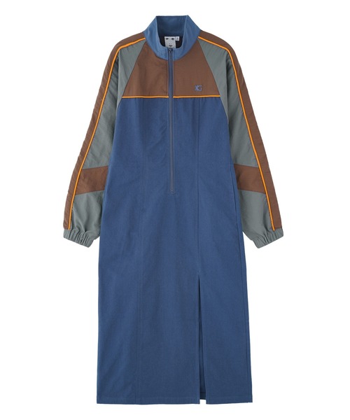 X-girl（エックスガール） ワンピース PANELED TRACK DRESS : ZOZOTOWN