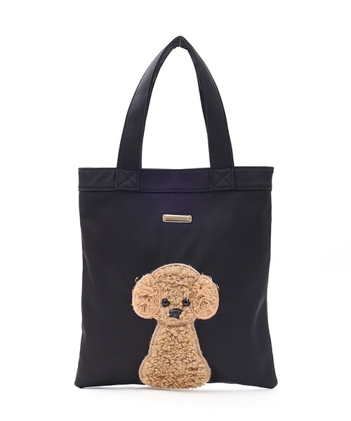 COOCO（クーコ） トートバッグ 犬モチーフ刺繍トートバッグ レディース