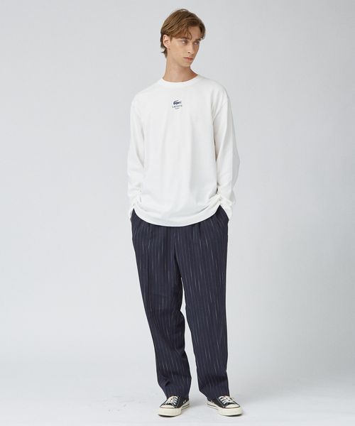 【LACOSTE】PARISロゴヘビーオンスTシャツ LACOSTE / ラコステ】PARISロゴヘビーオンスTシャツ / ロンT
