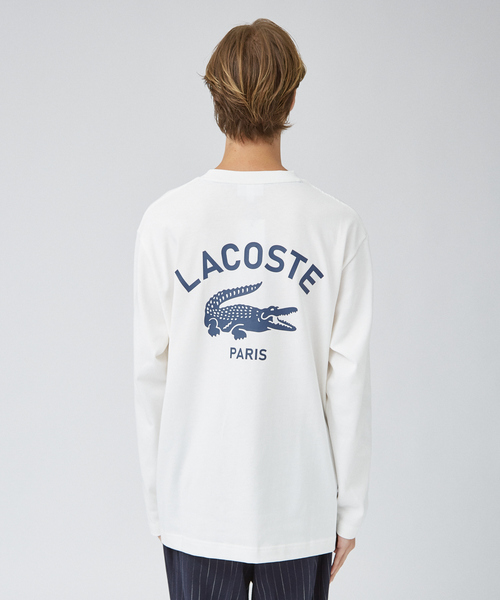 【LACOSTE】PARISロゴヘビーオンスTシャツ LACOSTE / ラコステ】PARISロゴヘビーオンスTシャツ / ロンT