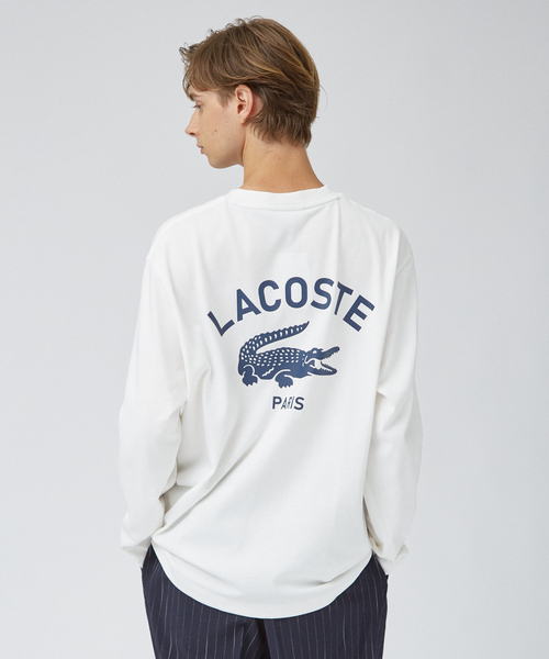 LACOSTE（ラコステ） tシャツ 「LACOSTE / ラコステ」PARISロゴヘビー