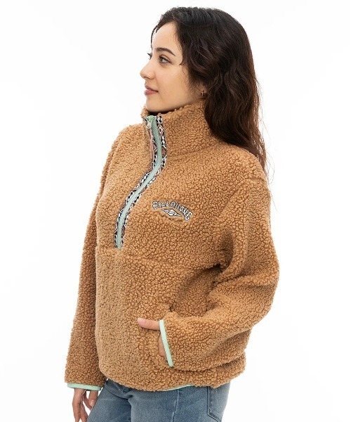 トレーナー スウェット BILLABONG レディース HORIZON MOCK NECK スウェットジャケット/ビラボンハーフジップボアジャケット BILLABONG トレーナー スウェット レディース HORIZON MOCK NECK