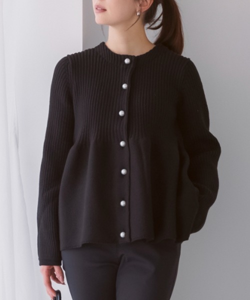 Sono（ソーノ） ニット セーター 「SONO/ソーノ」チアフル3Dペプラム