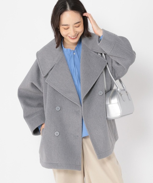 未使用タグ付き スタジオクリップ BIGラペルコート