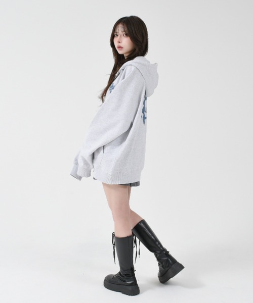 ★OY★HEART GRAFFITI SPRAY HOODIE ZIP UP-LIGHT BLUE★正規品 OY/オーワイ』 HEART GRAFFITI SPRAY HOODIE ZIP UP/ハート