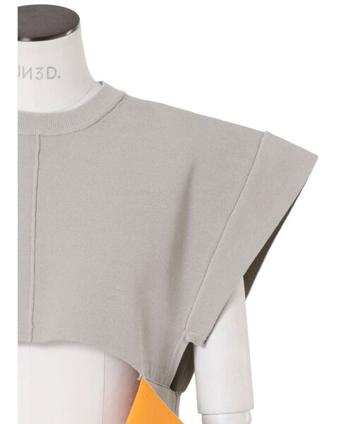 UN3D. ケープベスト UN3D. ニット セーター MULTICOLOR 2WAY CAPE VEST / マルチ