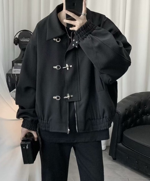 MGV（エムジーヴィー） ブルゾン アウター メタルバックルボタン