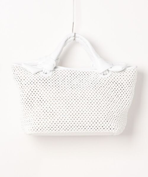 極美品◎Alma tonutti レザーハンドルメッシュバッグ　ハンドバッグ セール】アルマトヌッティ ALMA TONUTTI レザーハンドルメッシュ