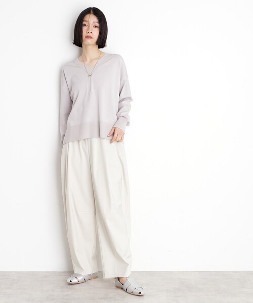 deres オンリーワン セーター 新品未使用 ホワイト デレス deres / デレス | only one sweater オンリーワンセーター | F