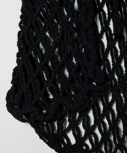 ベスト・ジレ COVERNAT CROCHET KNIT VEST 4TR182 COVERNATのArch Logo Mesh Knit Vest (COVERNAT/ベスト・ジレ