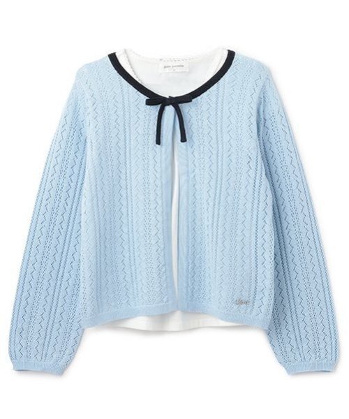 pom ponette junior（ポンポネット ジュニア） カーディガン 透かし