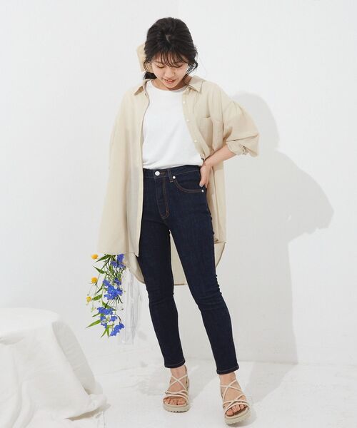 COHINA DENIMブラックスキニー-short & regular COHINA DENIMブラックスキニー-short & regular | 小柄・低身長