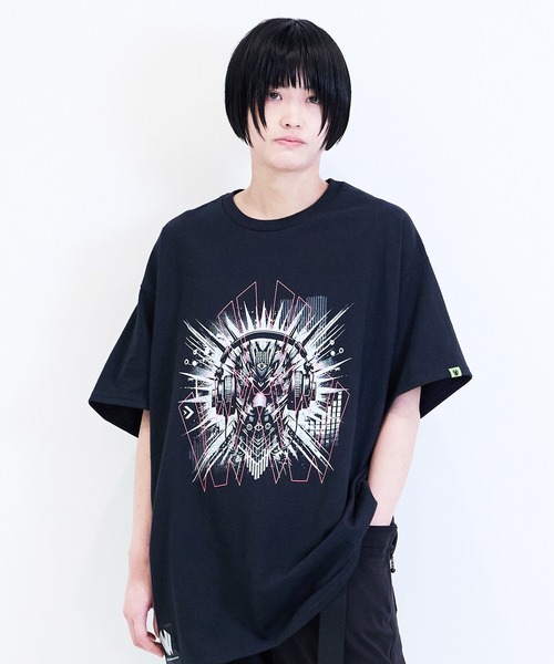 W] by VIRGOwearworks tシャツ Cyber face SSPT メンズ レディース