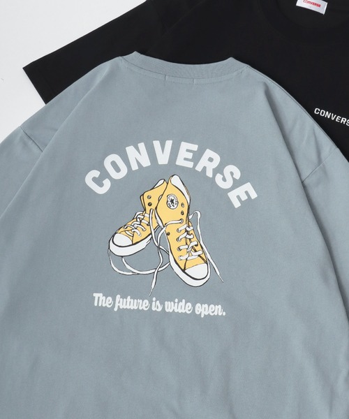 コンバース　CONVERSE　白　Tシャツ　オーバーサイズ　LL CONVERSE tシャツ 2025SS CONVERSE/コンバース オーバーサイズ