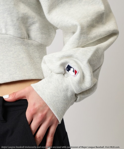 カーディガン 「MLB」刺繍ロゴスウェットカーディガン レディース BACK TO THE FIELD カーディガン 「MLB」刺繍ロゴスウェット