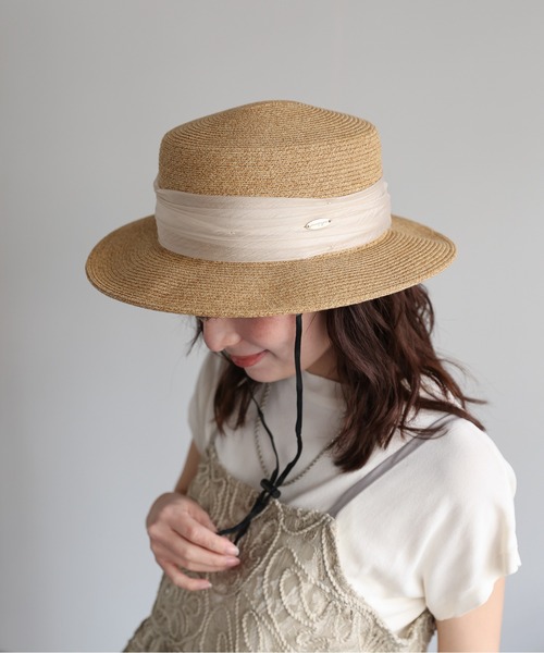 Chapeaud'O シャポードオー ストローハット 57cm バオキャノチェ